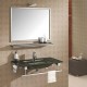Ensemble vasque, miroir et tablette de bain Oxygen