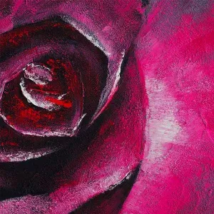 Peinture de fleur, rose evanescent 100 x 100 cm