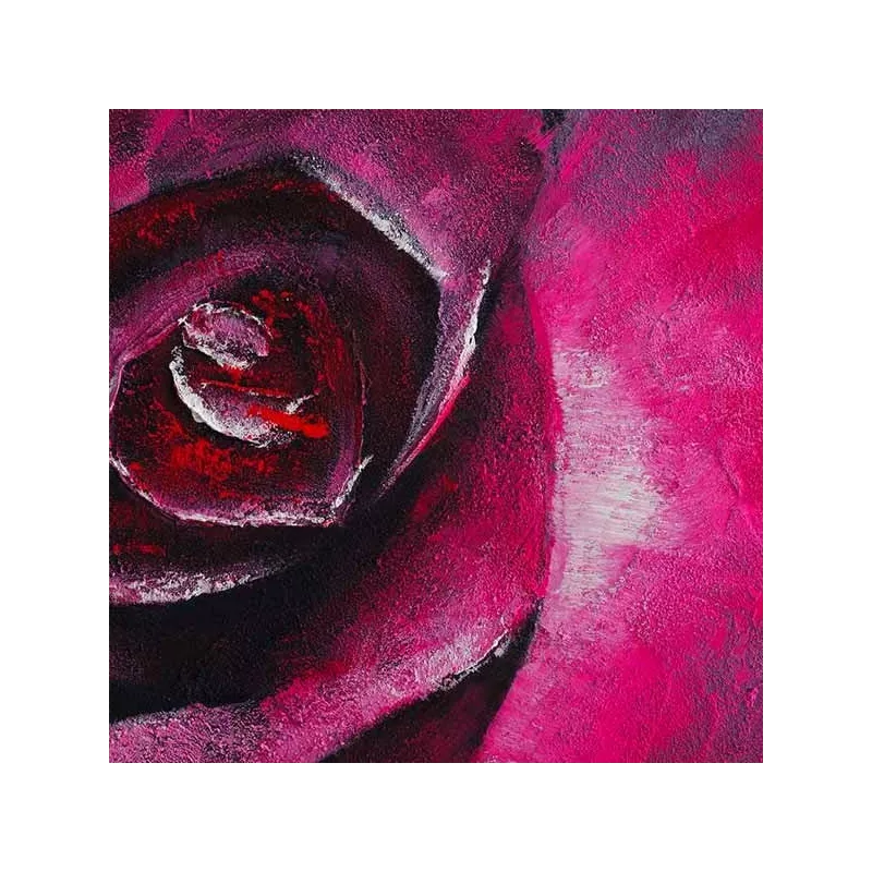 Peinture de fleur, rose evanescent 100 x 100 cm