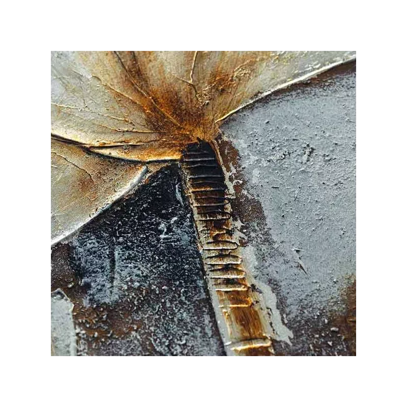 Weiße Feldblume, Gemälde 50 x 150 cm