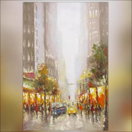 Maalaus New York 120 x 80 cm