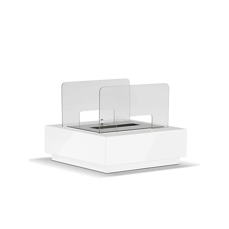 Chimenea de bioetanol de pie Stella Color Blanco