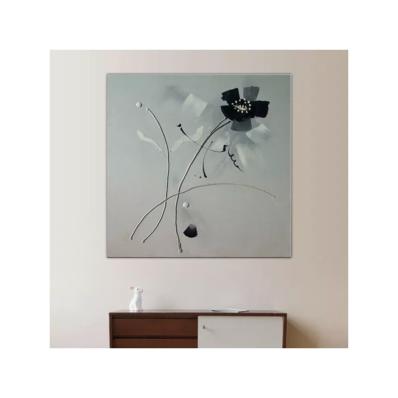 Peinture de fleur calligraphiées