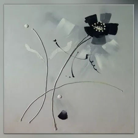 Peinture de fleur calligraphiées