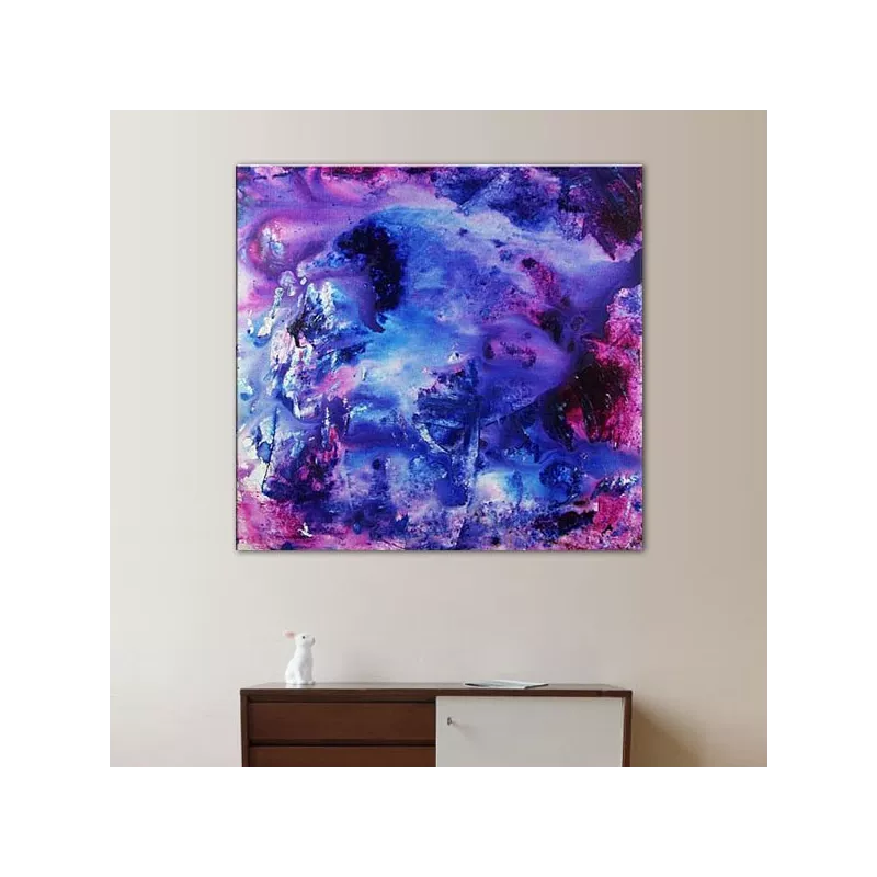 Purple and blue canvas 60x60
