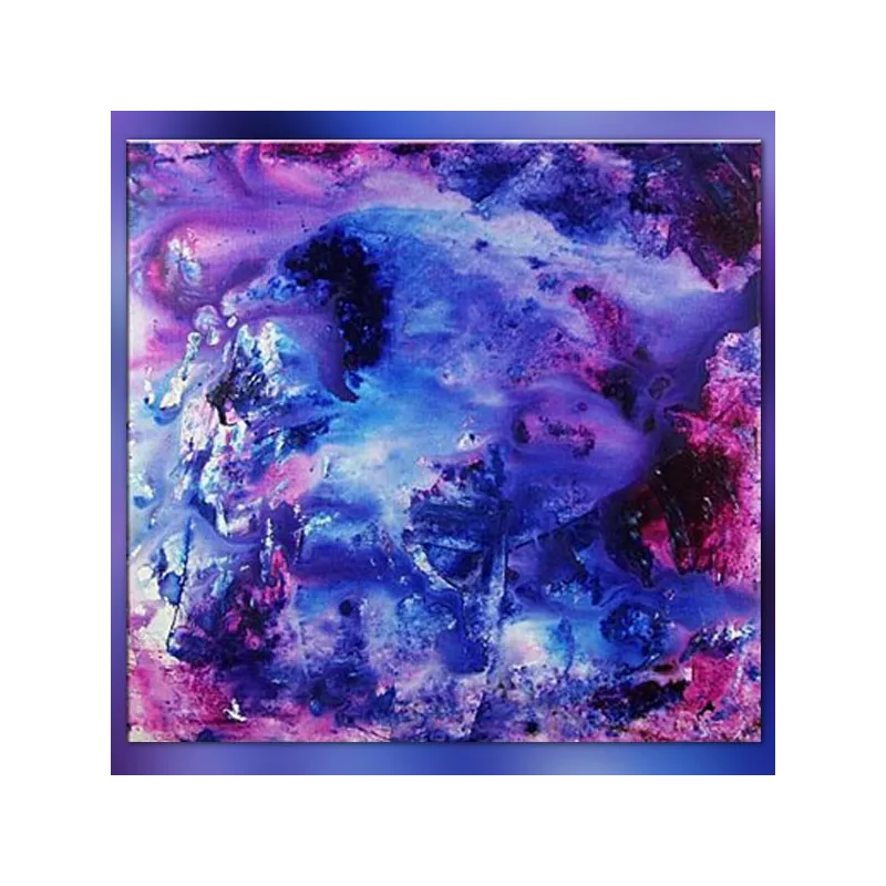 Purple and blue canvas 60x60