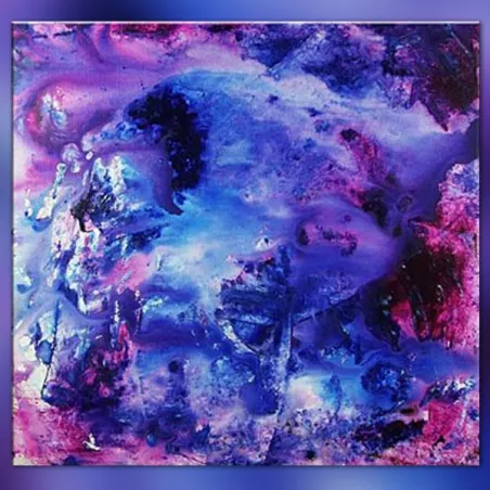 Purple and blue canvas 60x60