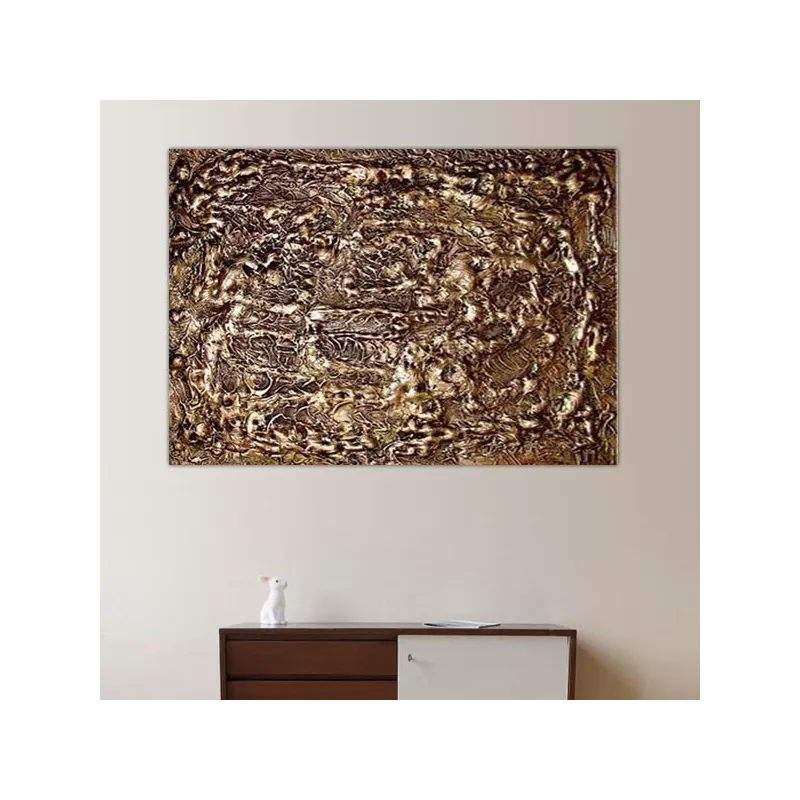 Tableau bronze, panneau décoratif 60x80 cm