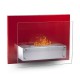 Cheminée bio design rouge Furiano