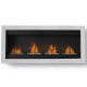 Cheminée éthanol Sevenfire inox 4 brûleur