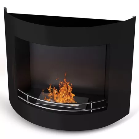 Ethanol haard Harmonie, 84x27x68cm Kleur Zwart Brander 2.2L/4kW