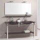 Meuble de salle de bain marron Aïda