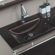 Meuble de salle de bain marron Aïda