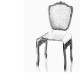 Chaise transparente Baroque