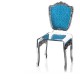 Chaise transparente Baroque