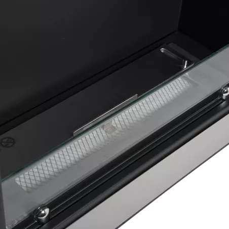 Cheminée bioéthanol 4kW InVivo, 80x18x59 cm Couleur Inox brossé