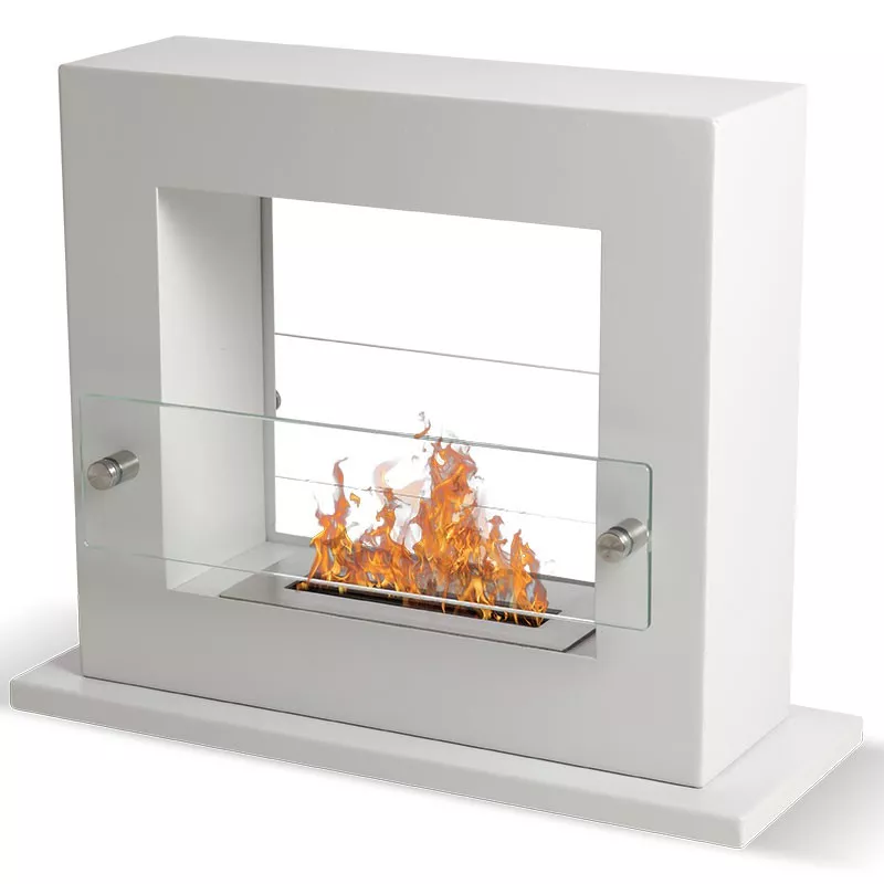 Zenith Smart freestanding fireplace Colour White