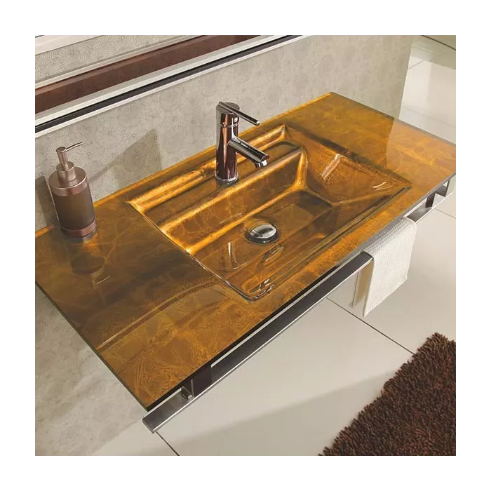 Lavabo verre Arpège et accessoires de salle de bain