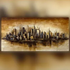 Peinture NY Manhattan 153 x 77 x 5 cm