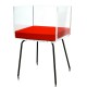 Fauteuil transparent personnalisable Cali