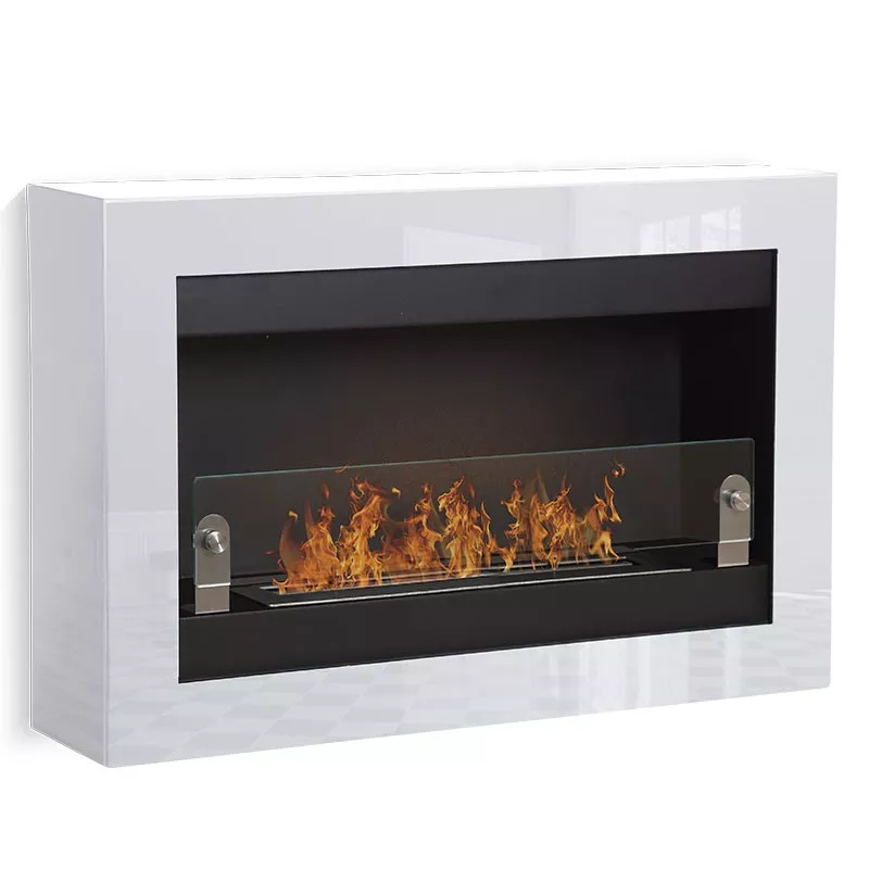 Caminetto a due fuochi Vigo Colore Bianco