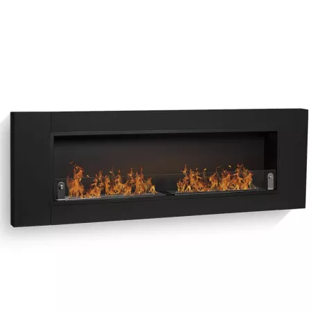 Cheminée bioéthanol Cynthera 4 brûleurs Couleur Noir