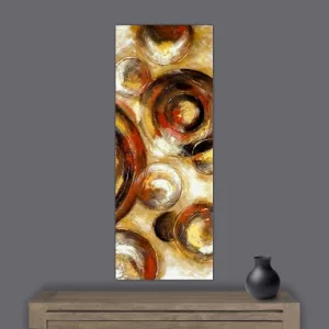 Peinture abstraite Planet, 153 x 76 cm