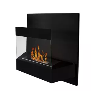 black ethanol fireplace Kaleos