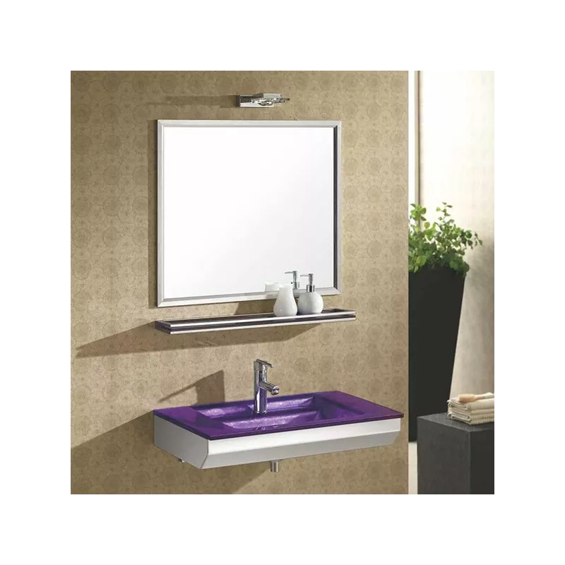 Lavabo verre prune Emerald : Wikao, maison et design