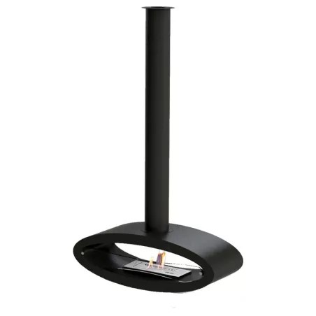Modica suspended ethanol fireplace Colour Black