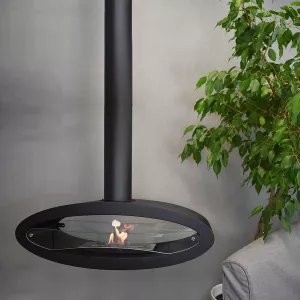 Modica suspended fireplace