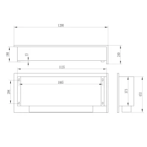 Cheminée encastrable Murcie XL