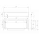 Cheminée encastrable 2 angles Murcie schema