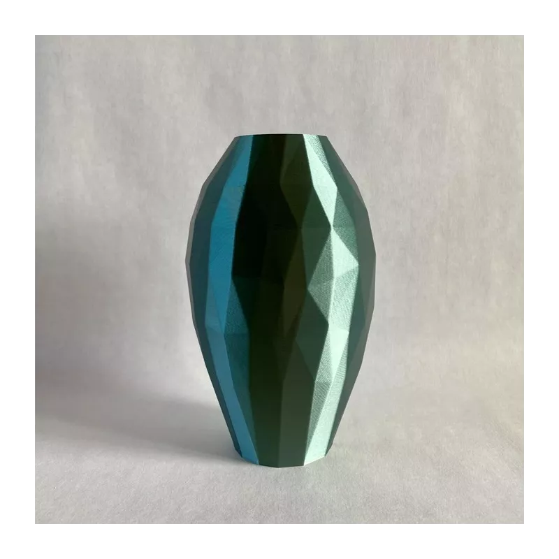 Curla oval design vase Colour Green Size 20 cm