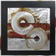 Peinture rouge format carré