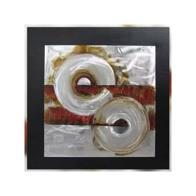 Abstract industrial red paint, 80 x 80 cm