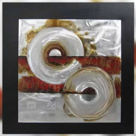 Abstract industrial red paint, 80 x 80 cm