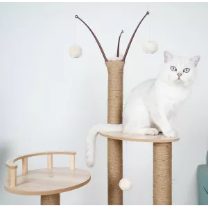 Solid wood cat tree - For active, playful cats