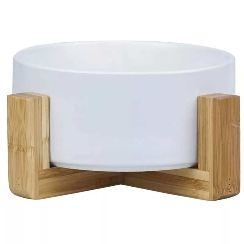 Bol en céramique pour animaux de compagnie Couleur Blanc Taille 1 bol