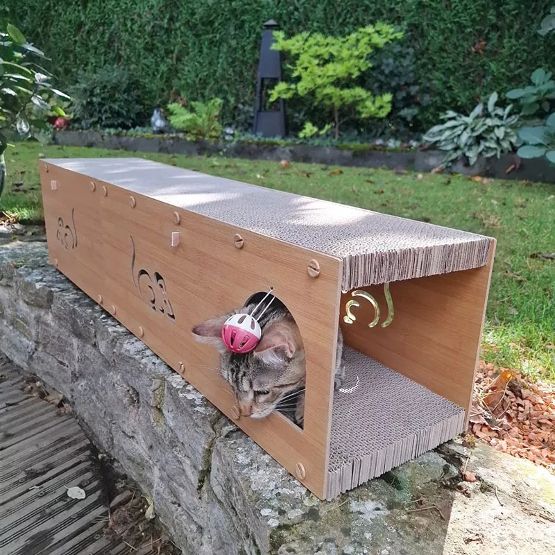 Scratch Tunnel for Cats - Interactive Toy