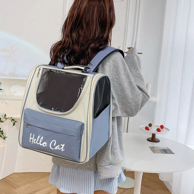 Pet carrier bag, transport crate Colour Blue