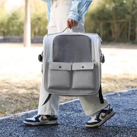 Backpack for pets, practical transport Colour Gray