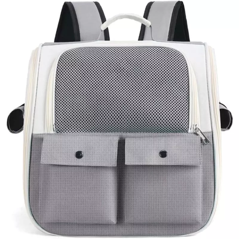 Sac à dos pour animaux de compagnie, transport pratique Couleur Gris