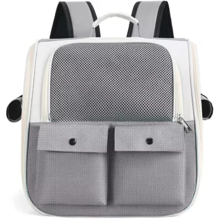 Sac à dos pour animaux de compagnie, transport pratique Couleur Gris