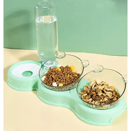 Alimentatore di cibo e acqua - Distributore automatico Colore Verde anice