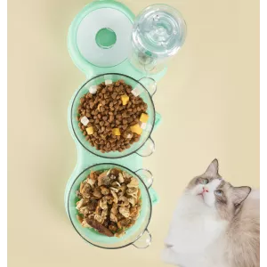 Comedouro para comida e água - Distribuidor automático