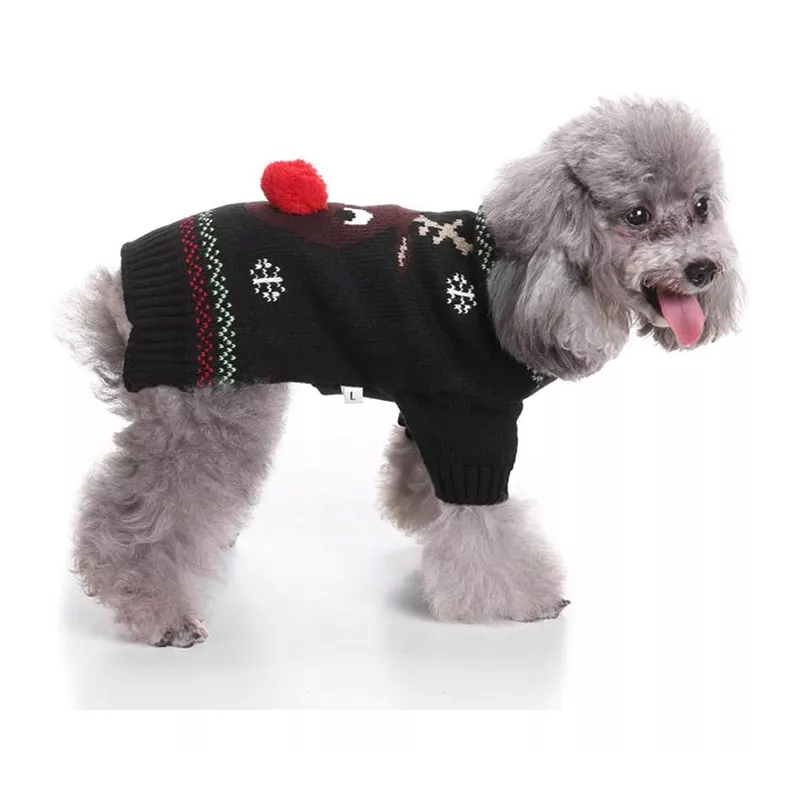 Camisola de Natal para cães - Roupa festiva Tamanho L