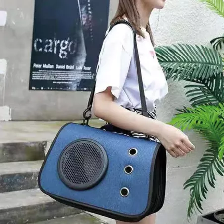 Borsa per gatti - Gabbia portatile Colore Blu