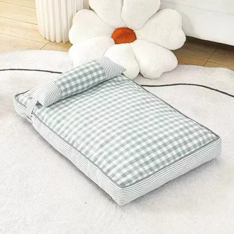 Huisdierenbed 100x68x8 cm - Zachte mand Kleur Groen