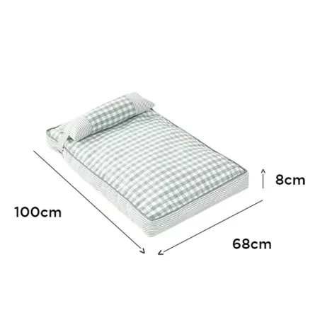 100x68x8 cm lemmikkieläinten sänky - Pehmeä kori Väri: Vihreä